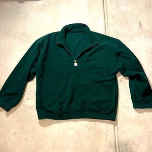 Green mid sip pull over